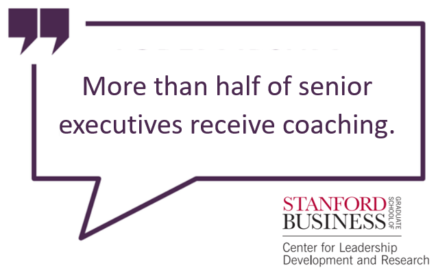 More than half of Senior Executives receive coaching